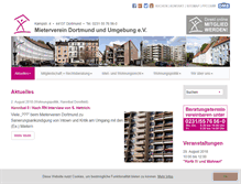 Tablet Screenshot of mieterverein-dortmund.de